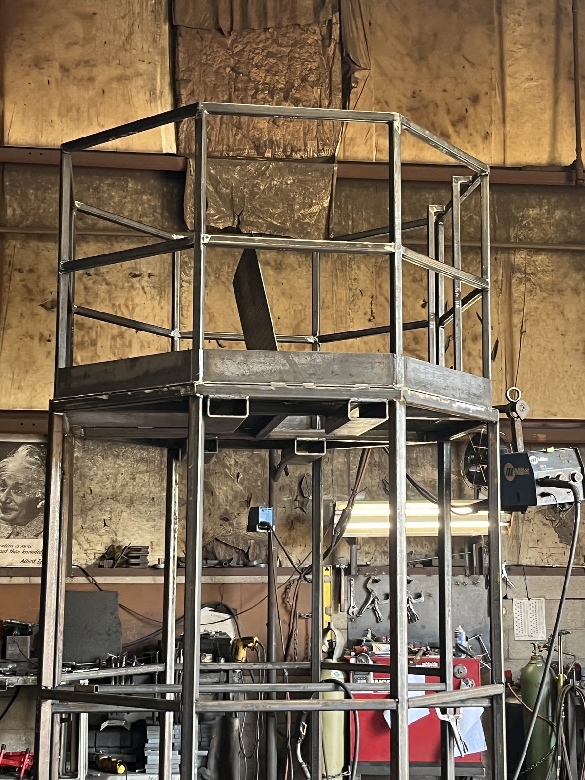 Access platform, fabricated by Dan's Welding & Fabricating in Burlington