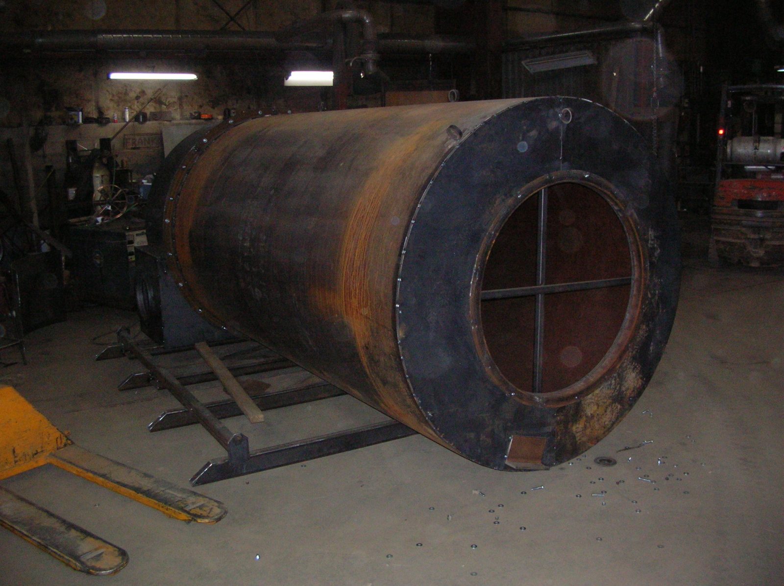 Cylindrical fabrications, custom fabricated by Dan's Welding & Fabricating in Burlington