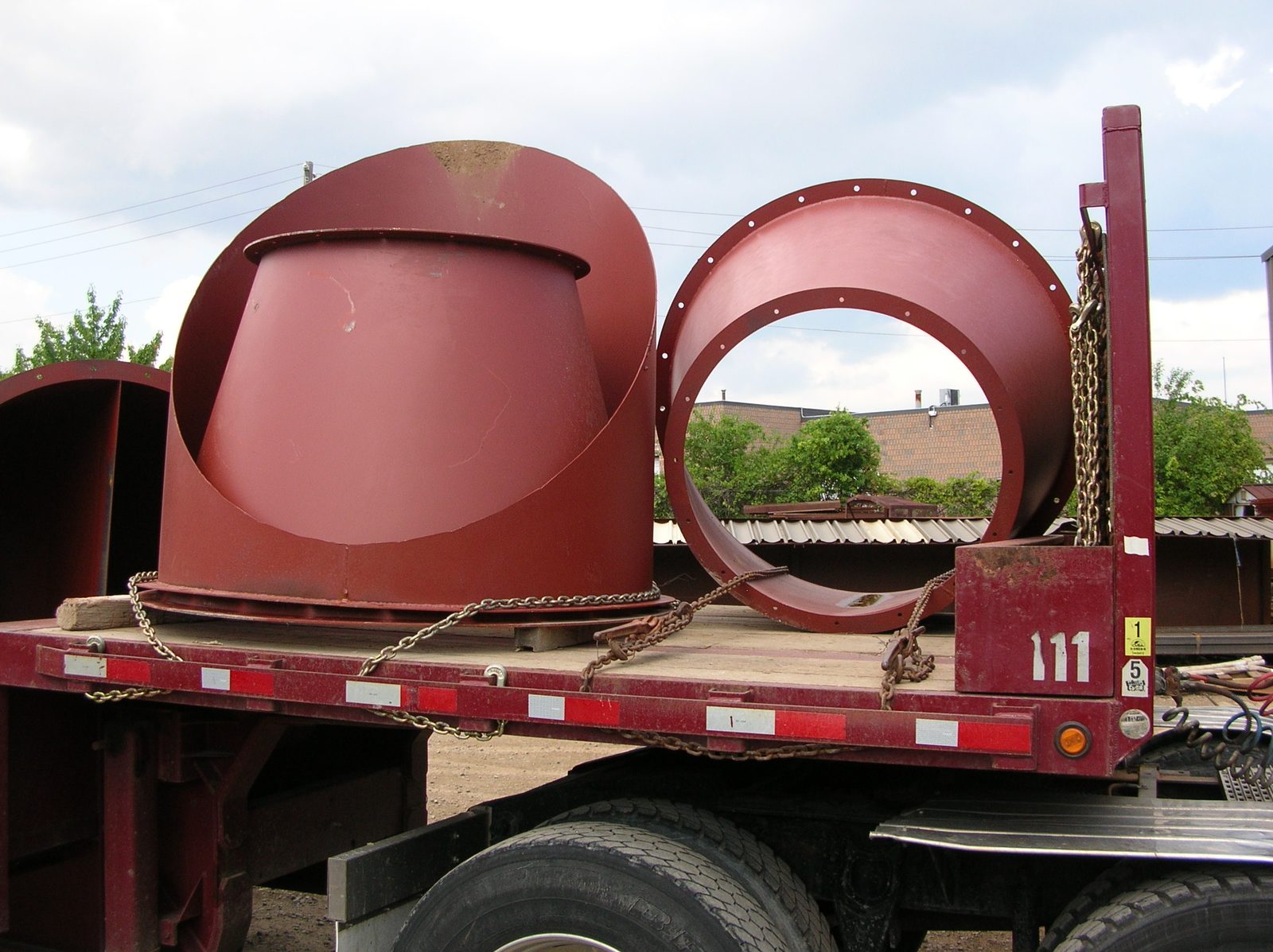Elbow connections, fabricated by Dan's Welding & Fabricating in Burlington
